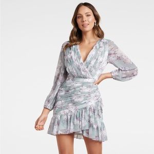 EverNew Floral Dress with Ruched Detail US 8